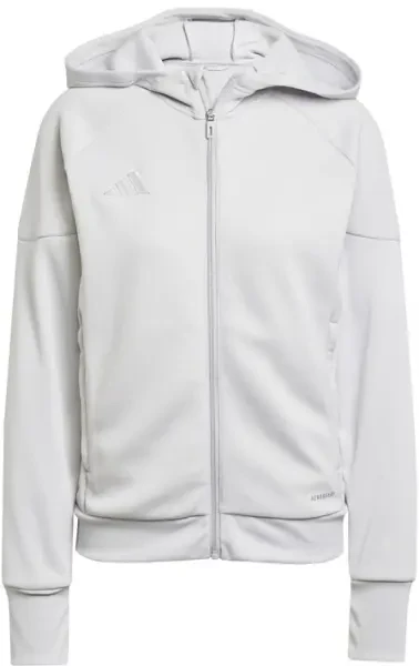 Adidas Women's Tiro 25 Travel Full Zip Hoodie - Team Light Grey