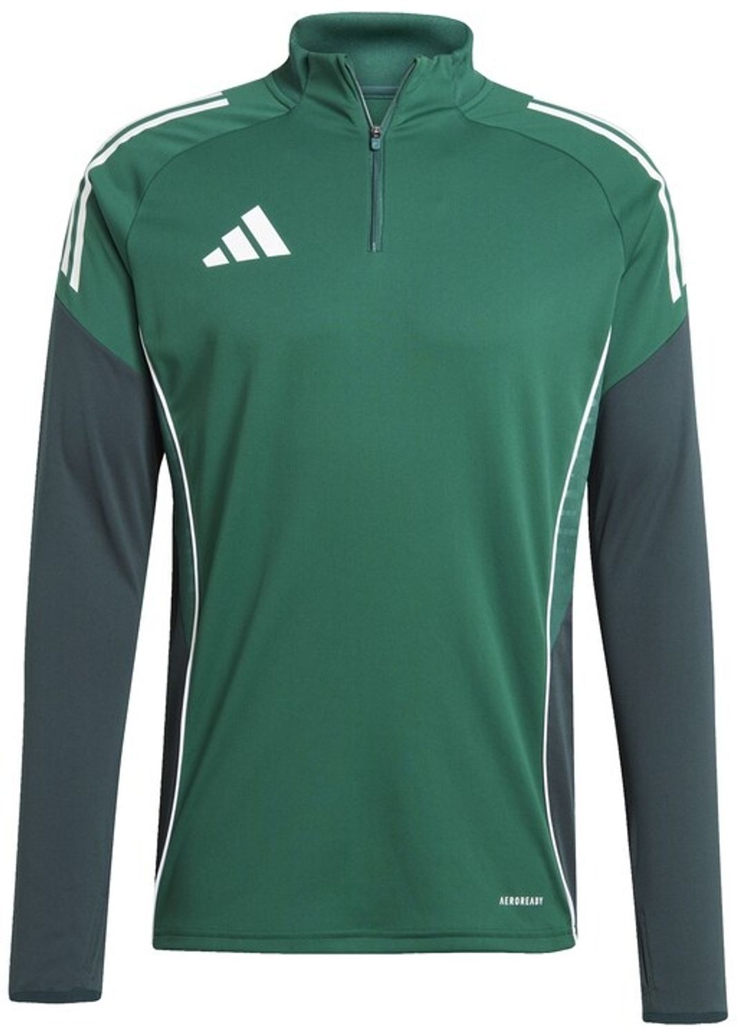 トップス fooded GREEN 2 (sample) Adidas Tiro 25 Competition 1/4 Zip Training Top - Team Dark Green
