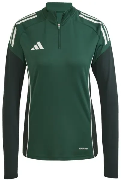 Adidas Women's Tiro 25 Competition 1/4 Zip Training Top - Team Dark Green / Shadow Green