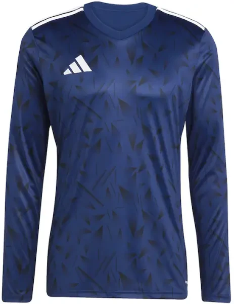 Adidas Team Icon 25 Long Sleeve Jersey - Team Navy Blue / White
