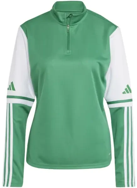 Adidas Women's Squadra 25 1/4 Zip Training Top - Team Green / White