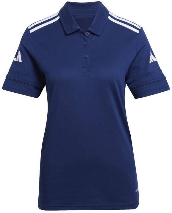 Adidas Women's Squadra Cotton Polo Shirt - Team Navy Blue / White