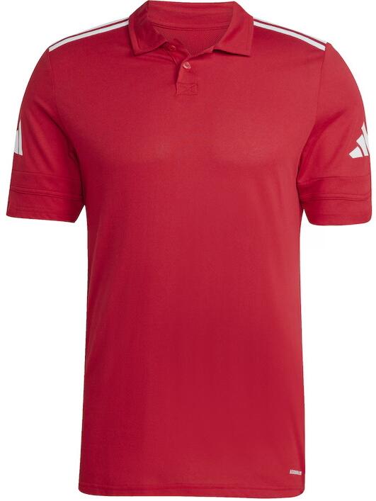 Adidas Squadra 25 Cotton Polo Shirt - Team Power Red / White