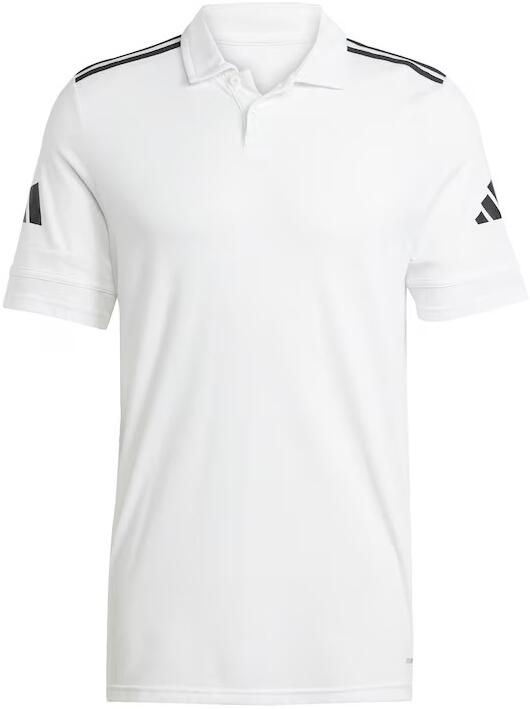 Adidas Squadra 25 Cotton Polo Shirt - White / Black - Total