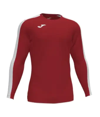 Joma Academy III Long Sleeve Shirt - Red / White
