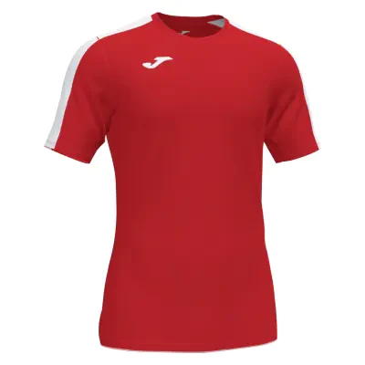 Joma Academy III Short Sleeve Shirt - Red / White