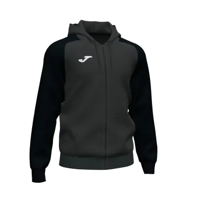 Joma Academy IV Zipped Hoodie Sweatshirt - Anthracite / Black