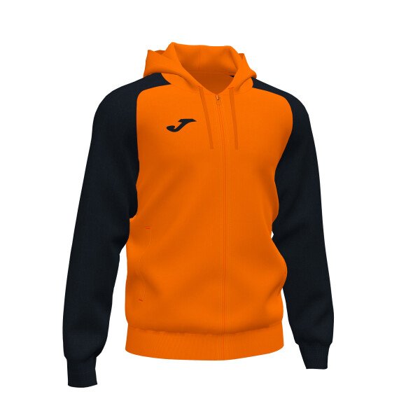 Joma Academy IV Zipped Hoodie Sweatshirt - Orange / Black