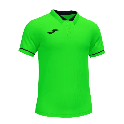 Joma Championship VI Polo Shirt - Green Fluor / Black