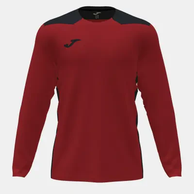 Joma Championship VI Shirt - L/S - Red / Black