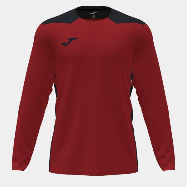 Joma Championship VI Shirt - L/S - Red / Black - 2XS (End of Line)