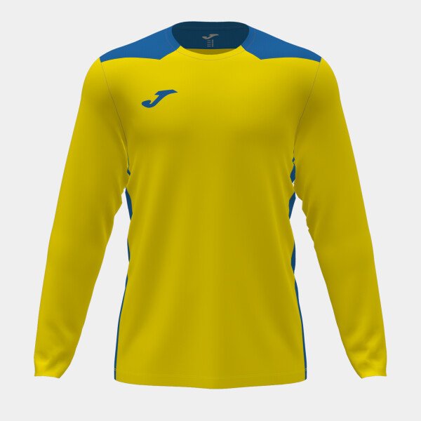 Joma Championship VI Shirt - L/S - Yellow / Royal