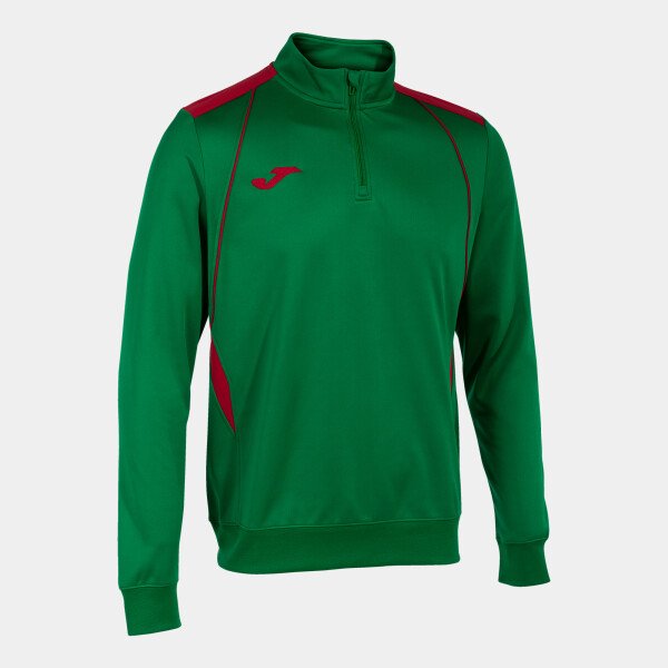 Joma Championship VII 1/2 Zip Sweatshirt - Green / Red