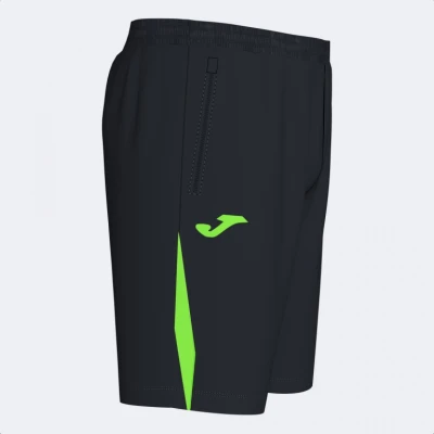 Joma Championship VII Bermuda Shorts - Black / Fluor Green