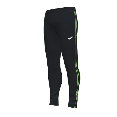 Joma Classic Long Pants - Black / Fluor Green