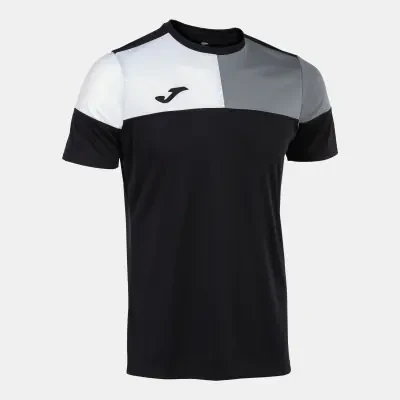 Joma Crew V Shirt - Black / Grey / White