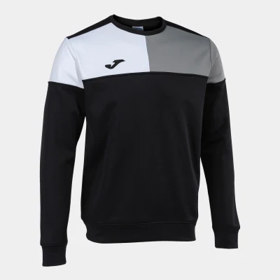 Joma Crew V Sweatshirt - Black / White / Grey