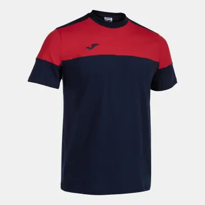 Joma Crew V T-Shirt - Navy / Red