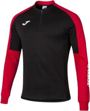 Joma Eco Championship 1/2 Zip Sweatshirt - Black / Red