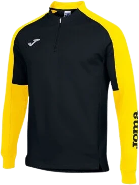 Joma Eco Championship 1/2 Zip Sweatshirt - Black / Yellow