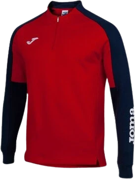 Joma Eco Championship 1/2 Zip Sweatshirt - Red / Navy