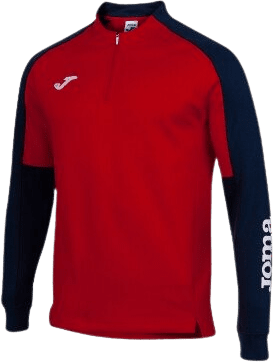 Joma Eco Championship 1/2 Zip Sweatshirt - Red / Navy
