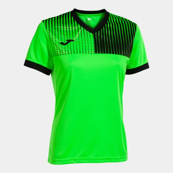Joma Eco-Supernova Women's Shirt - Fluor Green / Black