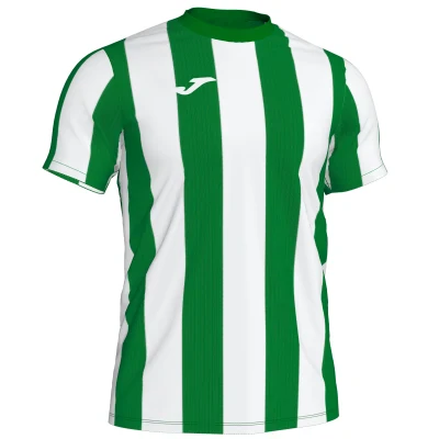 Joma Inter Short Sleeved Shirt - Green Medium / White