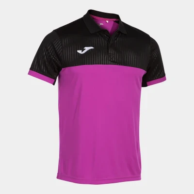 Joma Montreal Polo Shirt- Fluor Pink / Black
