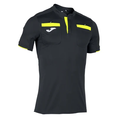 Joma Respect II Referee Shirt - Black / Yellow