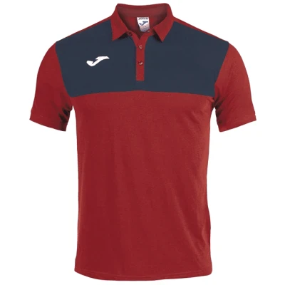 Joma Winner Polo Shirt - Red / Dark Navy