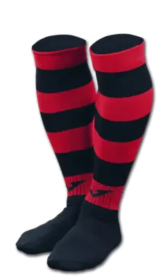 Joma Zebra II Socks - Black / Red