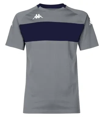 Kappa Diago T-shirt - Grey Mel / Blue Marine