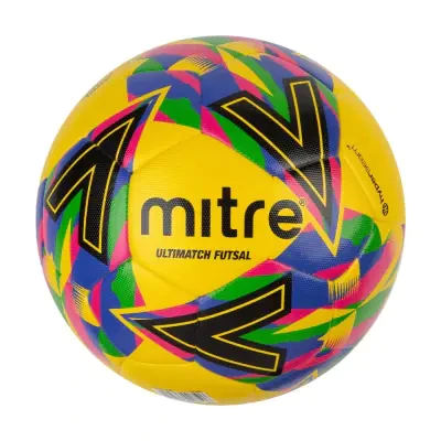 Mitre Futsal Indoor Football - Yellow / Dazzling Blue / Lime / Black