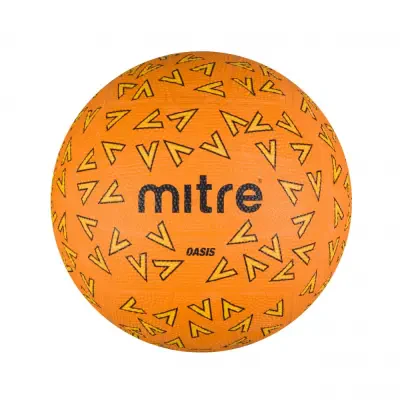 Mitre OASIS F18P Netball - Orange / Yellow / Black