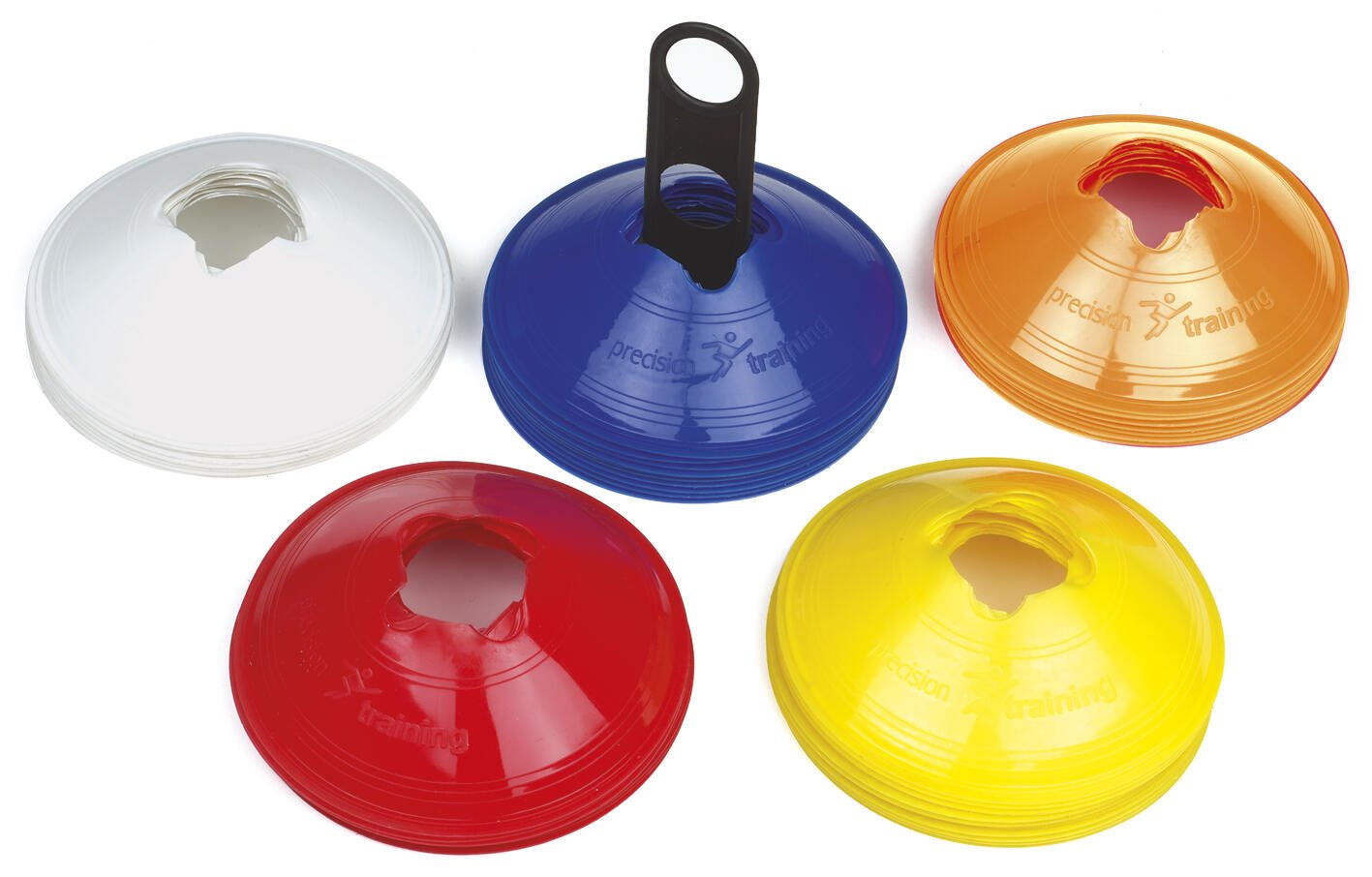 Precision Assorted Saucer Cones (Set of 50) Total Football Direct