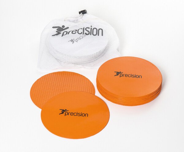 Precision Large Round Rubber Marker Discs - Orange (Set of 20)