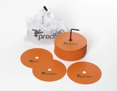 Precision Medium Round Rubber Marker Discs - Orange (Set of 20)