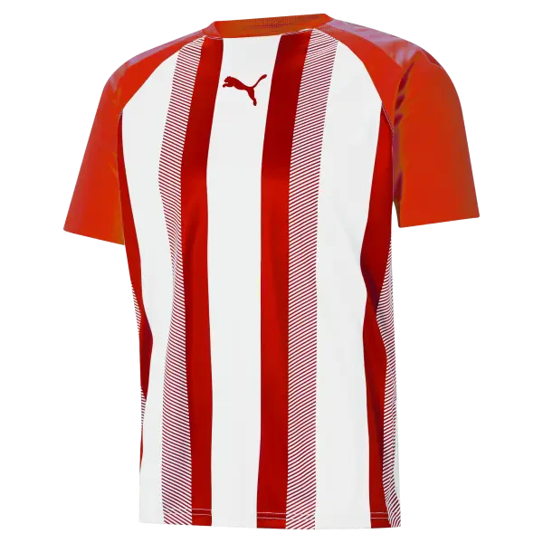Puma teamLIGA Striped Jersey - Puma Red/White