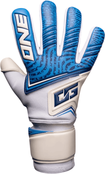 Guanti Da Portiere ONE NXT ADV Wave NGT – Lattice Cyclone Aqua 4 Mm, Bianco/Blu, Dita Negative E Cinturino Regolabile – Per Bagnato