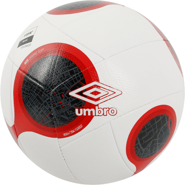 Umbro Neo Swerve Team Football - White/Red/Black - Total Football