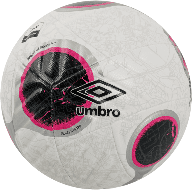 Umbro Neo Swerve Dynamis Pro Football - White/Silver/Pink Glo