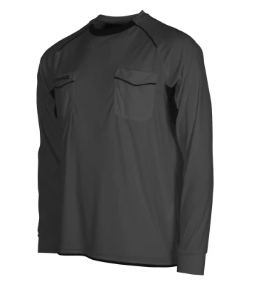 Stanno Bergamo Referee Shirt L/S - Anthracite / Black