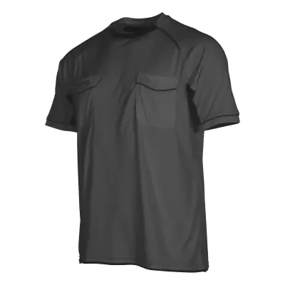 Stanno Bergamo Referee Shirt S/S - Anthracite / Black