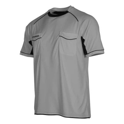 Stanno Bergamo Referee Shirt S/S - Grey / Black
