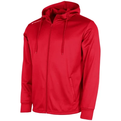 Stanno Field Full Zip Hooded Top - Red