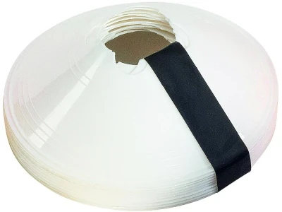 Precision Sleeved Saucer Cones- White (Set Of 10)