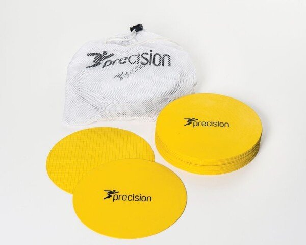 Precision Large Round Rubber Marker Discs - Yellow (Set of 20)