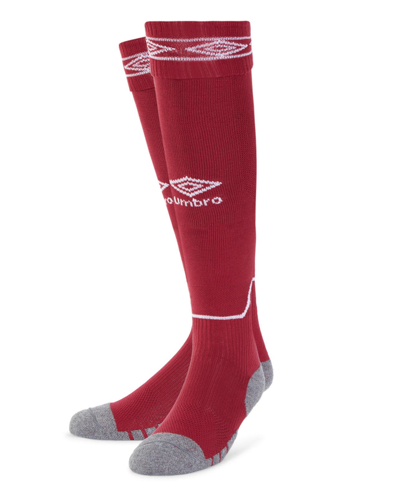 Umbro Diamond Top Football Socks New Claret White Total Football Direct