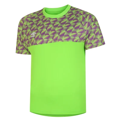 Umbro Flux Goalkeeper Jersey SS - Green Gecko / Purple Cactus